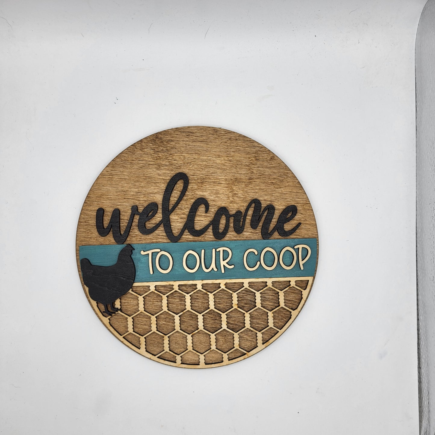 Welcome To Our Coop 8" Round