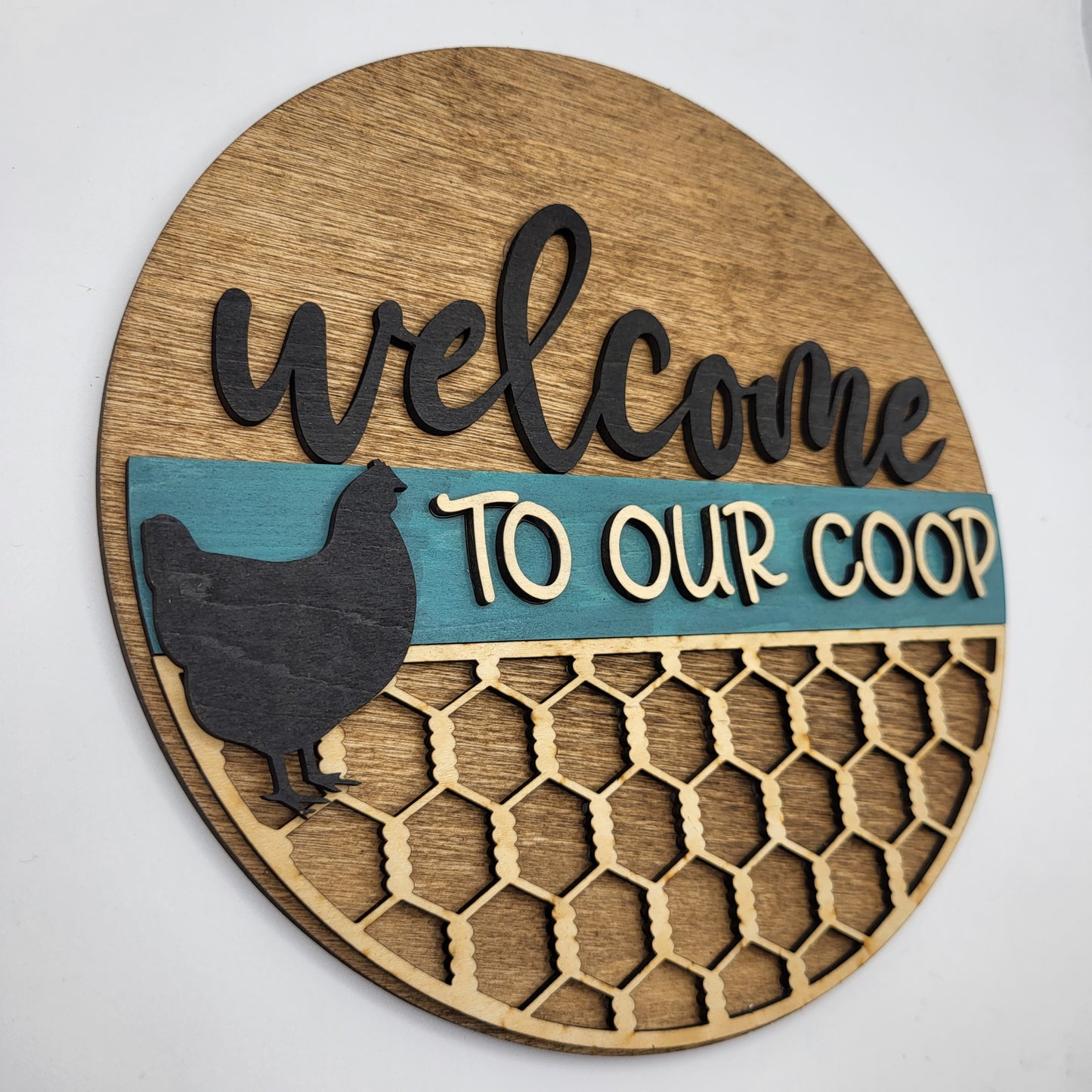 Welcome To Our Coop 8" Round