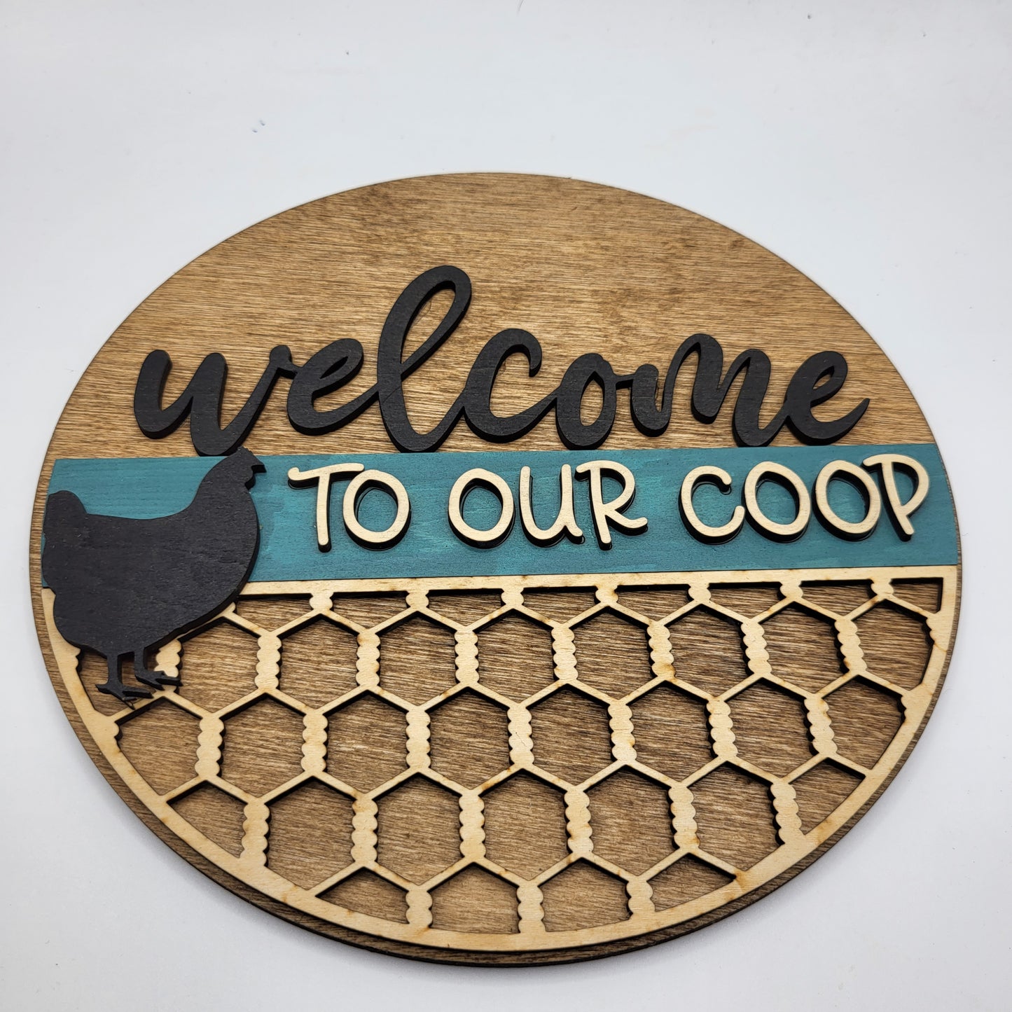 Welcome To Our Coop 8" Round