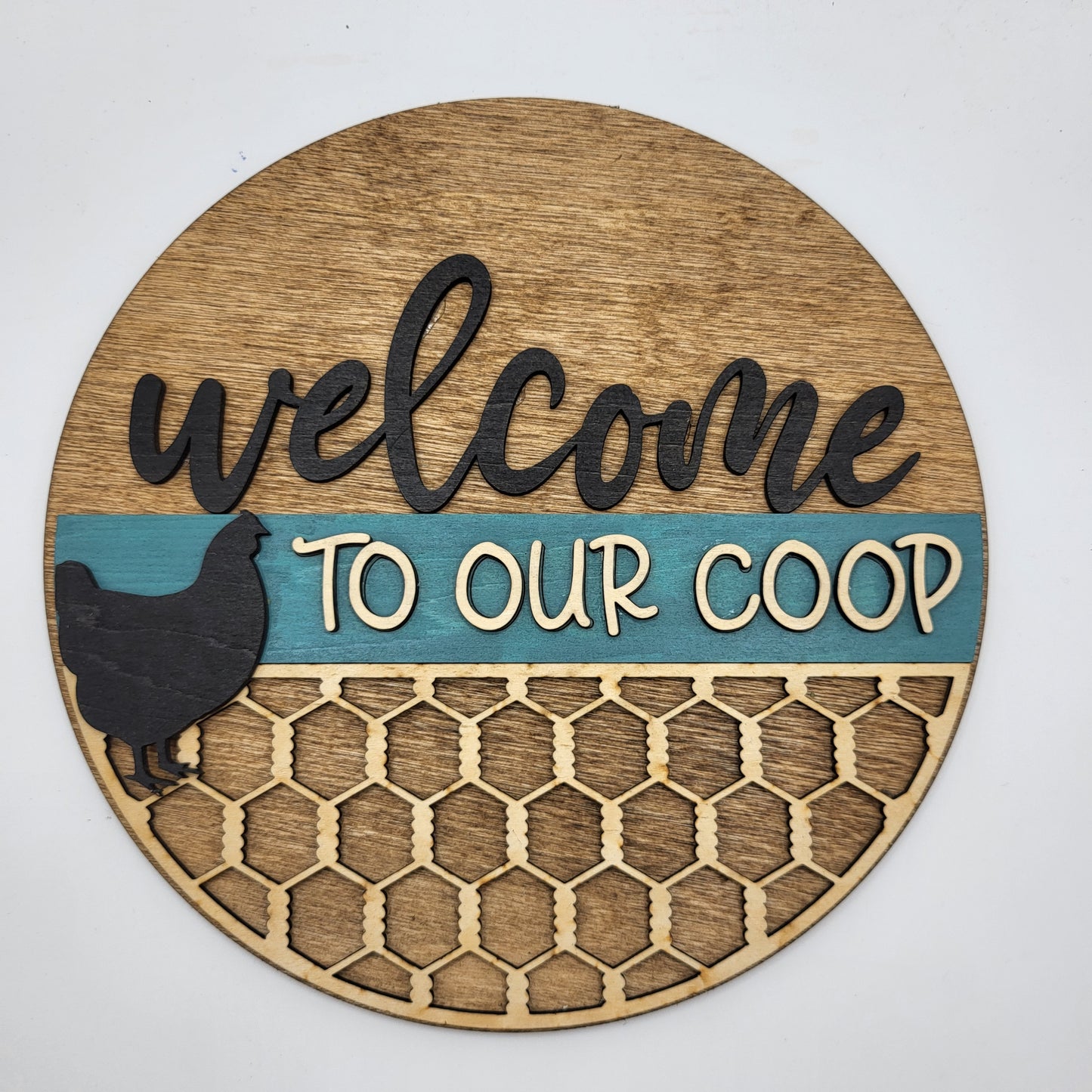 Welcome To Our Coop 8" Round