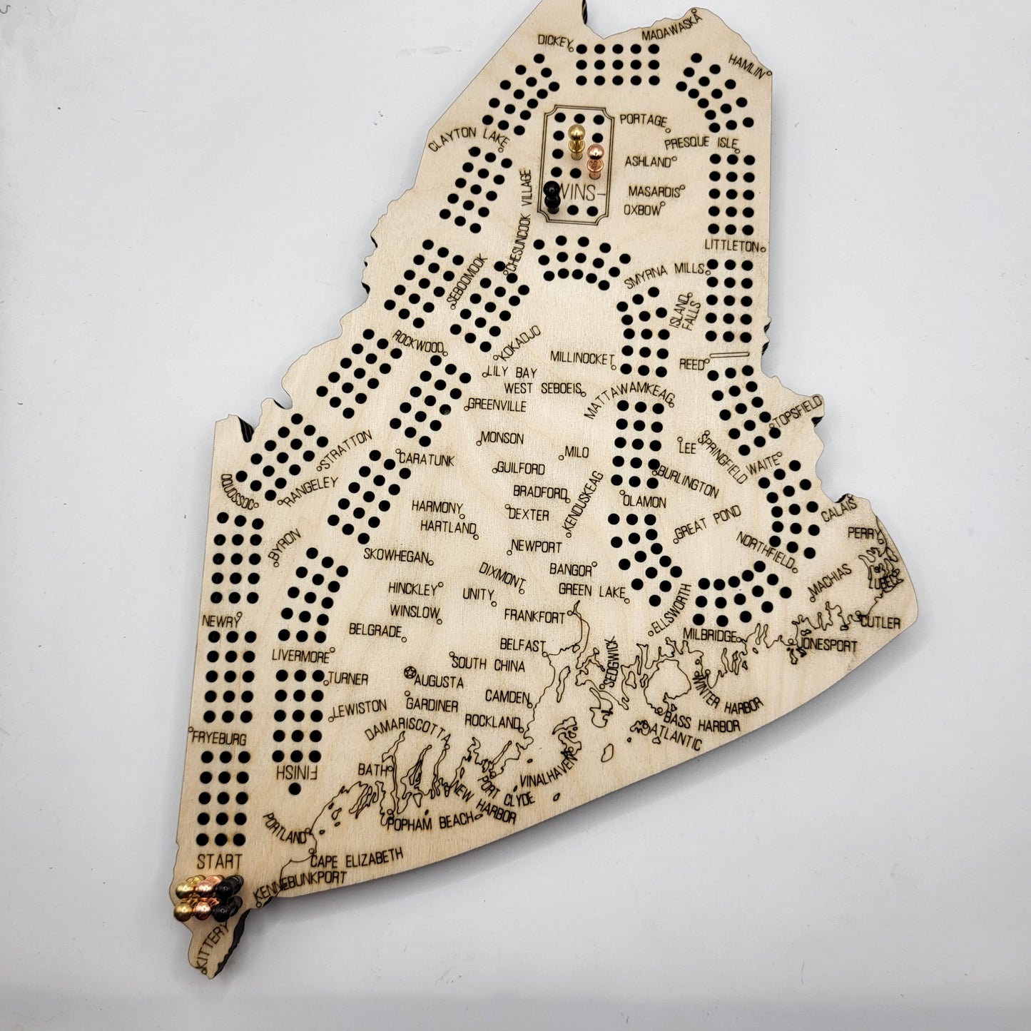 Maine Cribbage Board