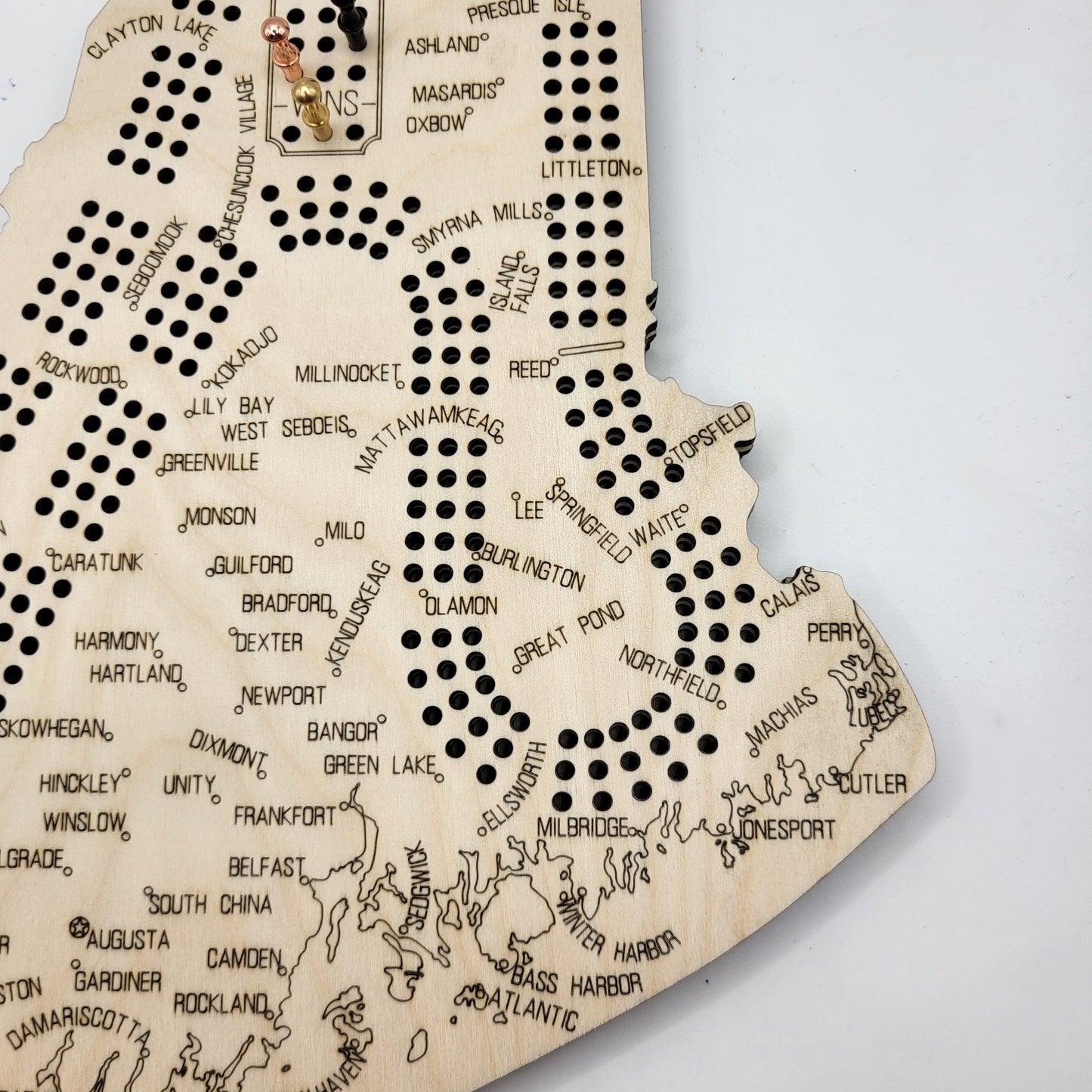 Maine Cribbage Board