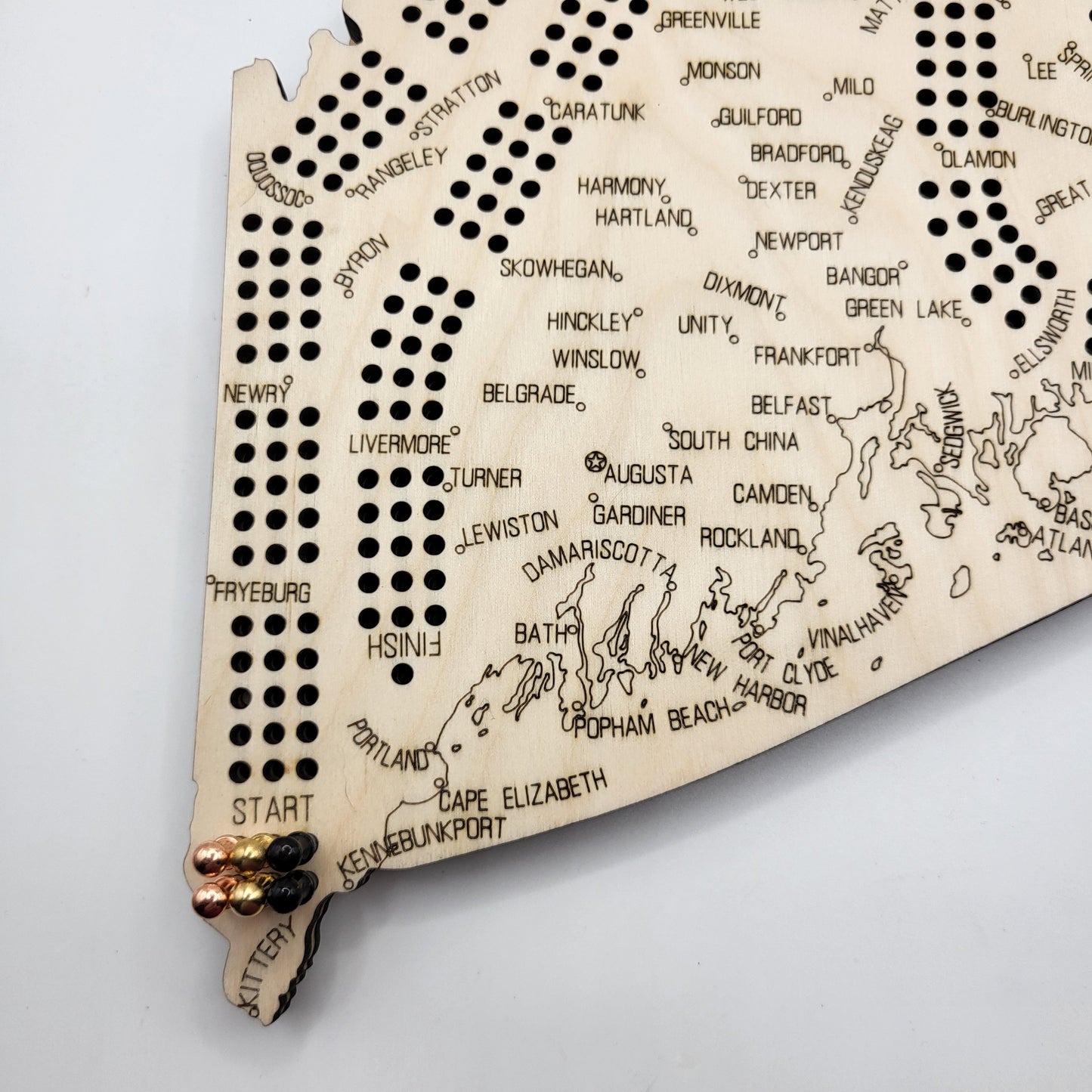 Maine Cribbage Board