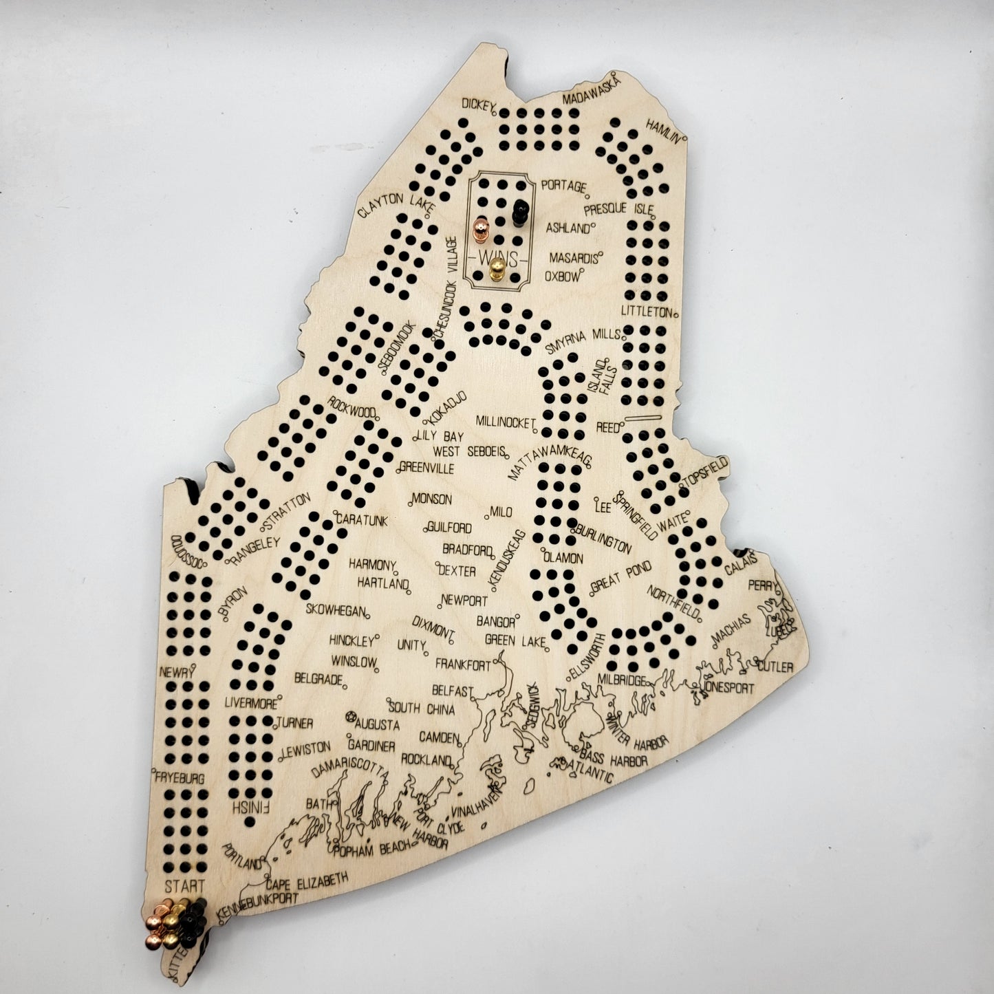 Maine Cribbage Board