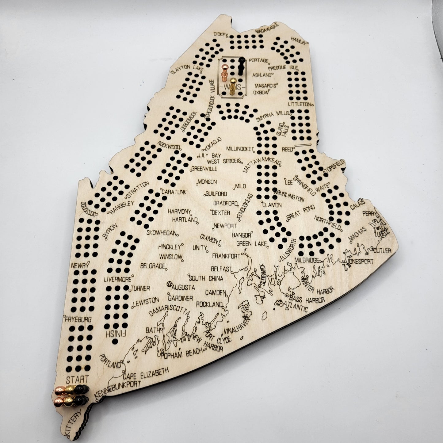 Maine Cribbage Board