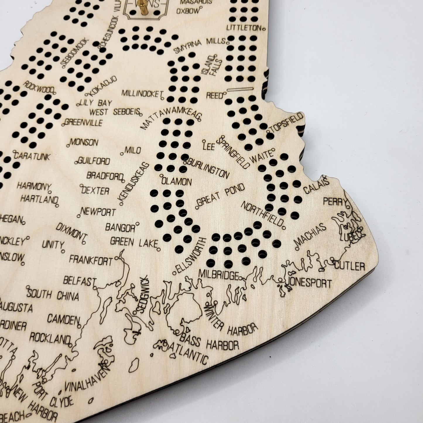 Maine Cribbage Board