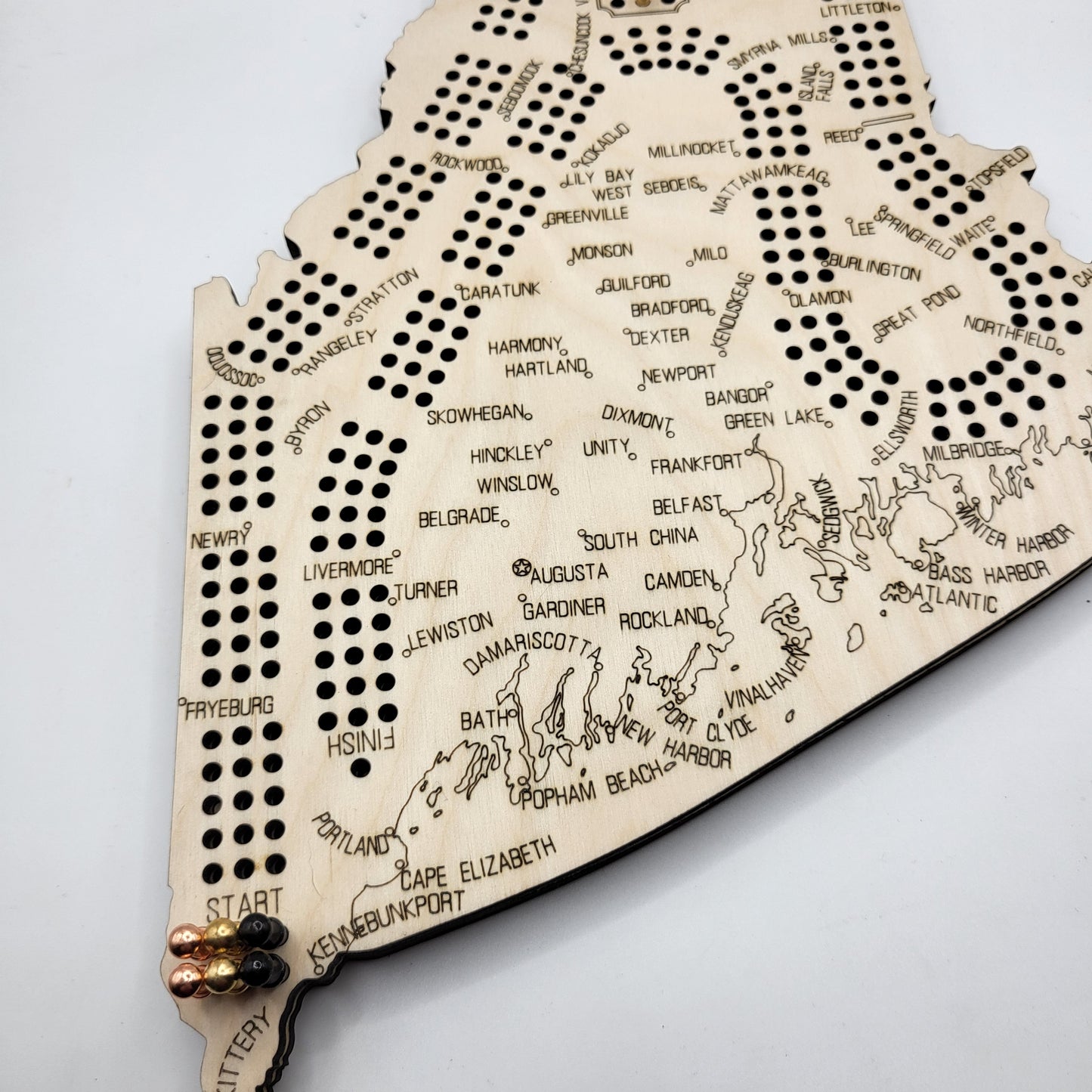Maine Cribbage Board