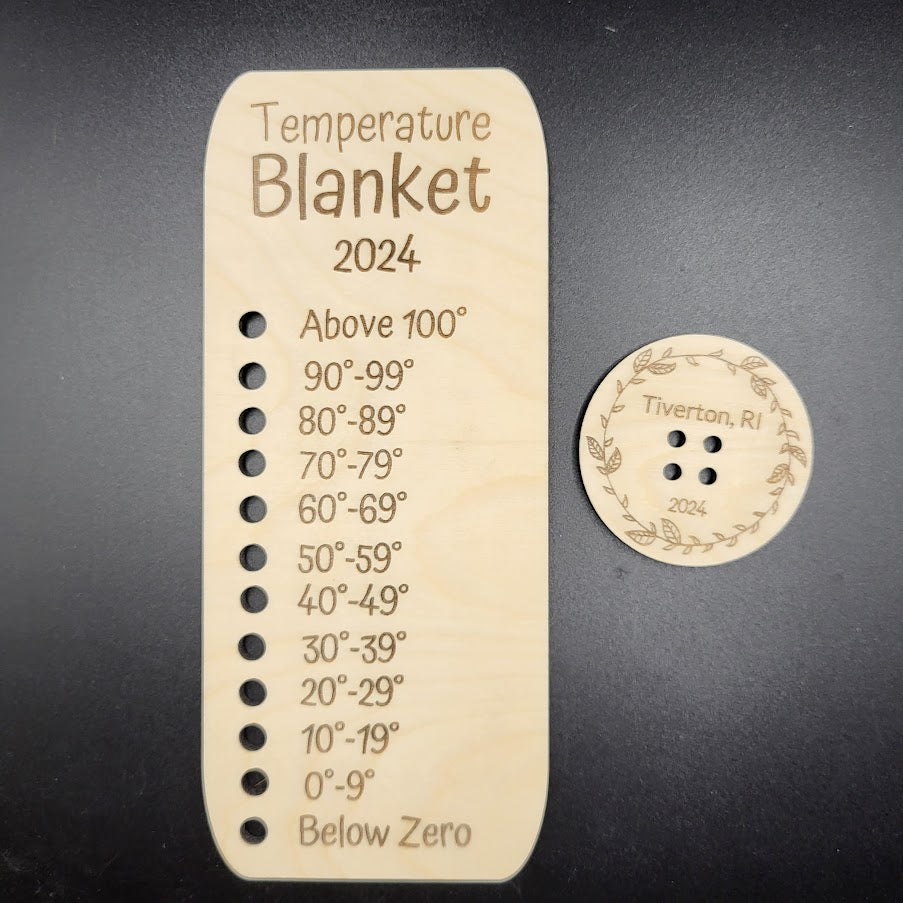 Temperature Blanket Color Chart