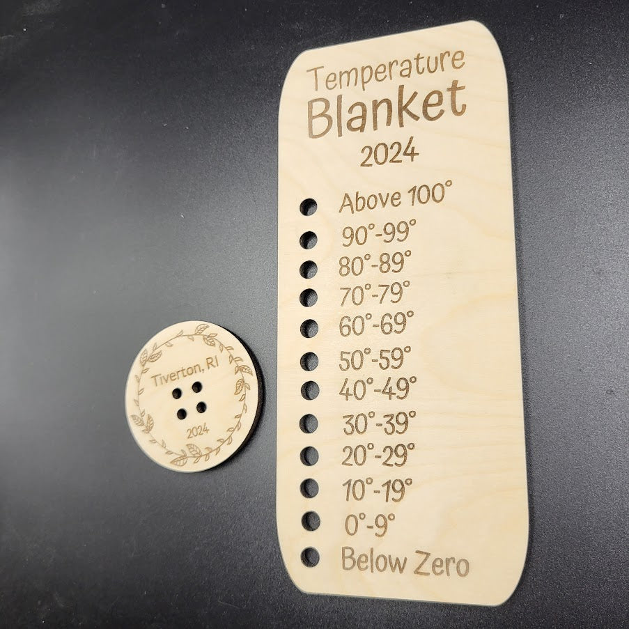 Temperature Blanket Color Chart
