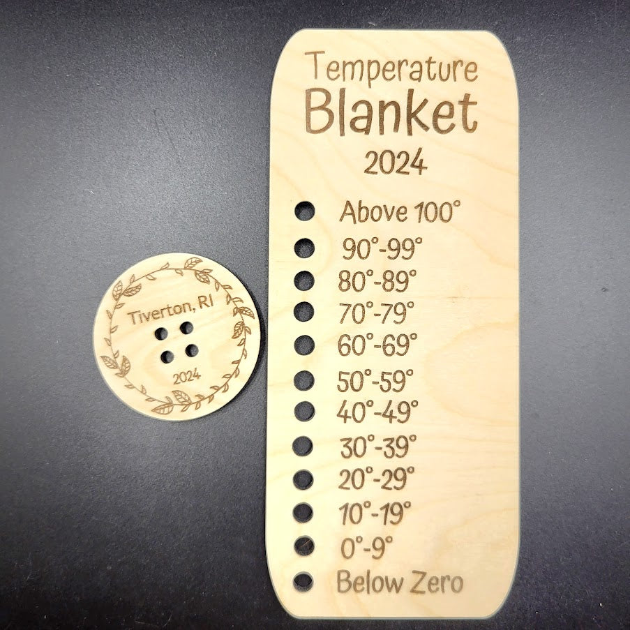 Temperature Blanket Color Chart