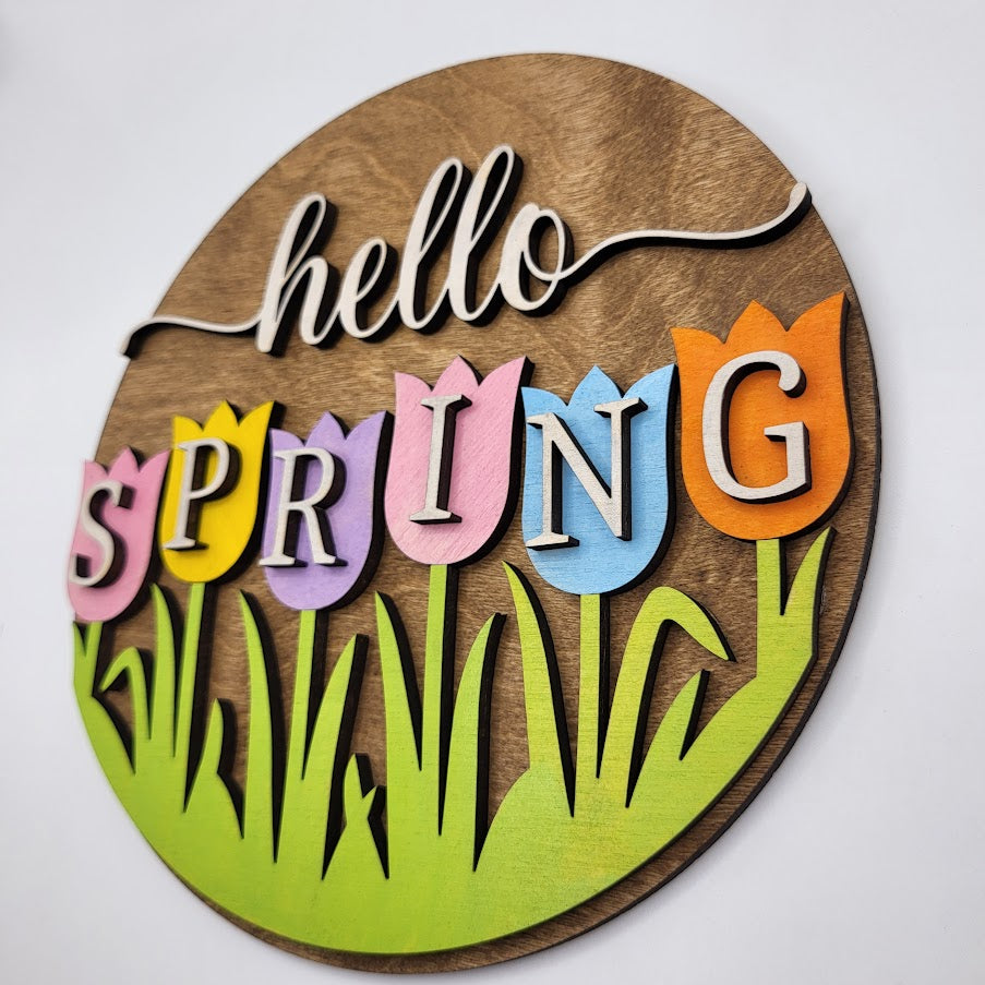 Hello Spring Sign