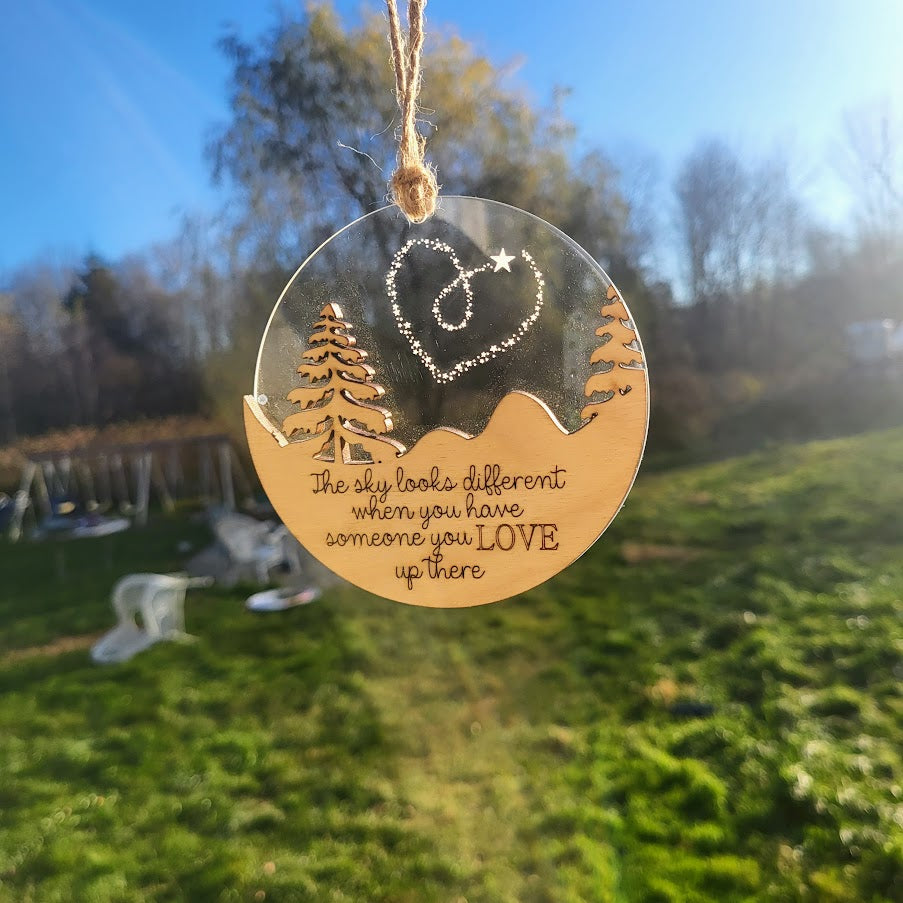 The Sky Looks Different Ornament