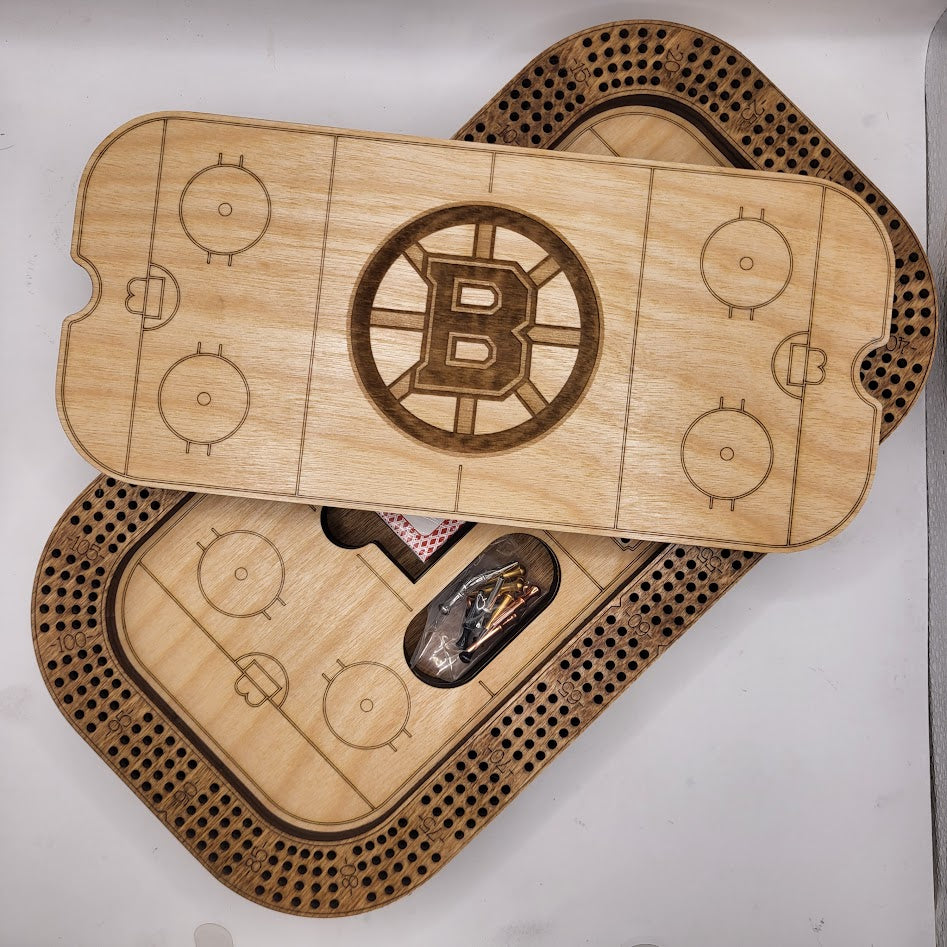 Ice Hockey Cribbage Board