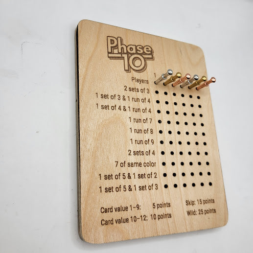 Phase 10 Scoreboard