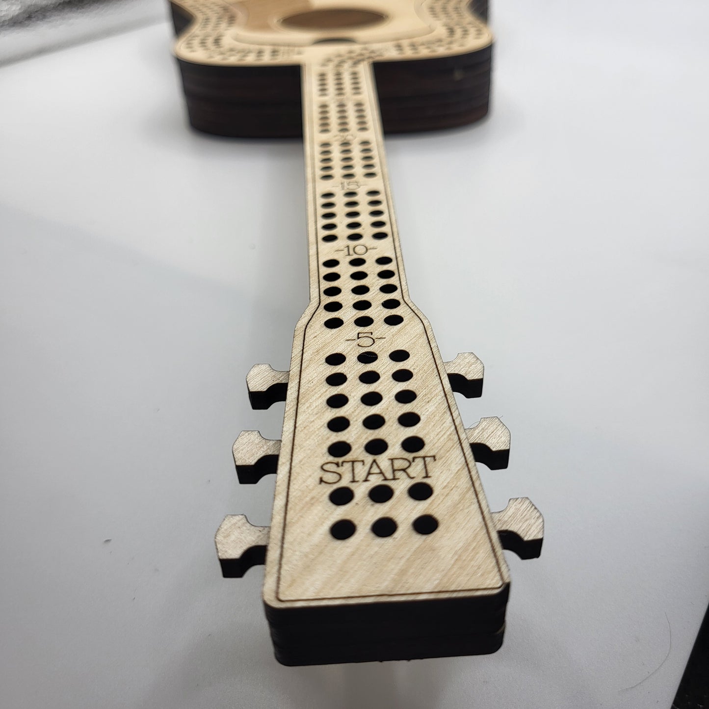 Guitar Cribbage Board
