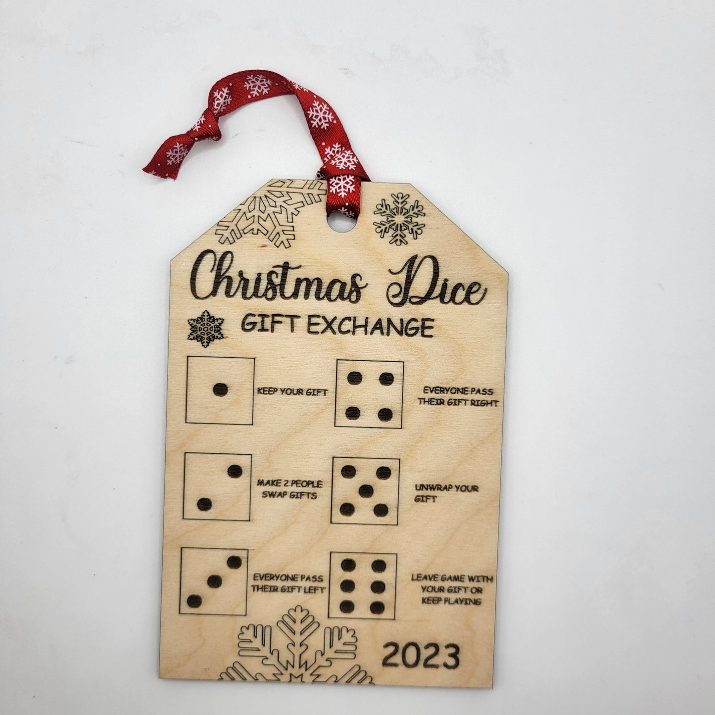 Christmas Dice Game Tag