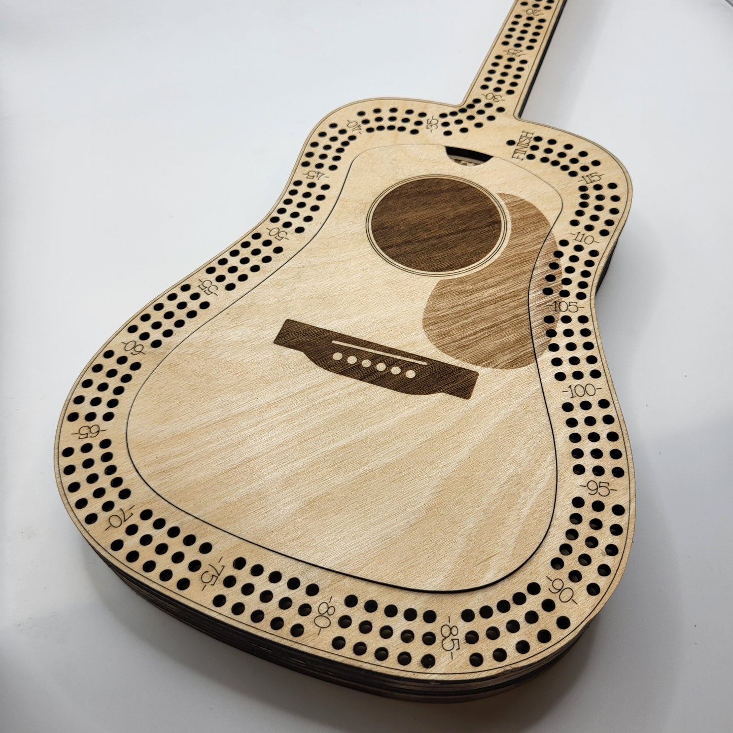 Guitar Cribbage Board
