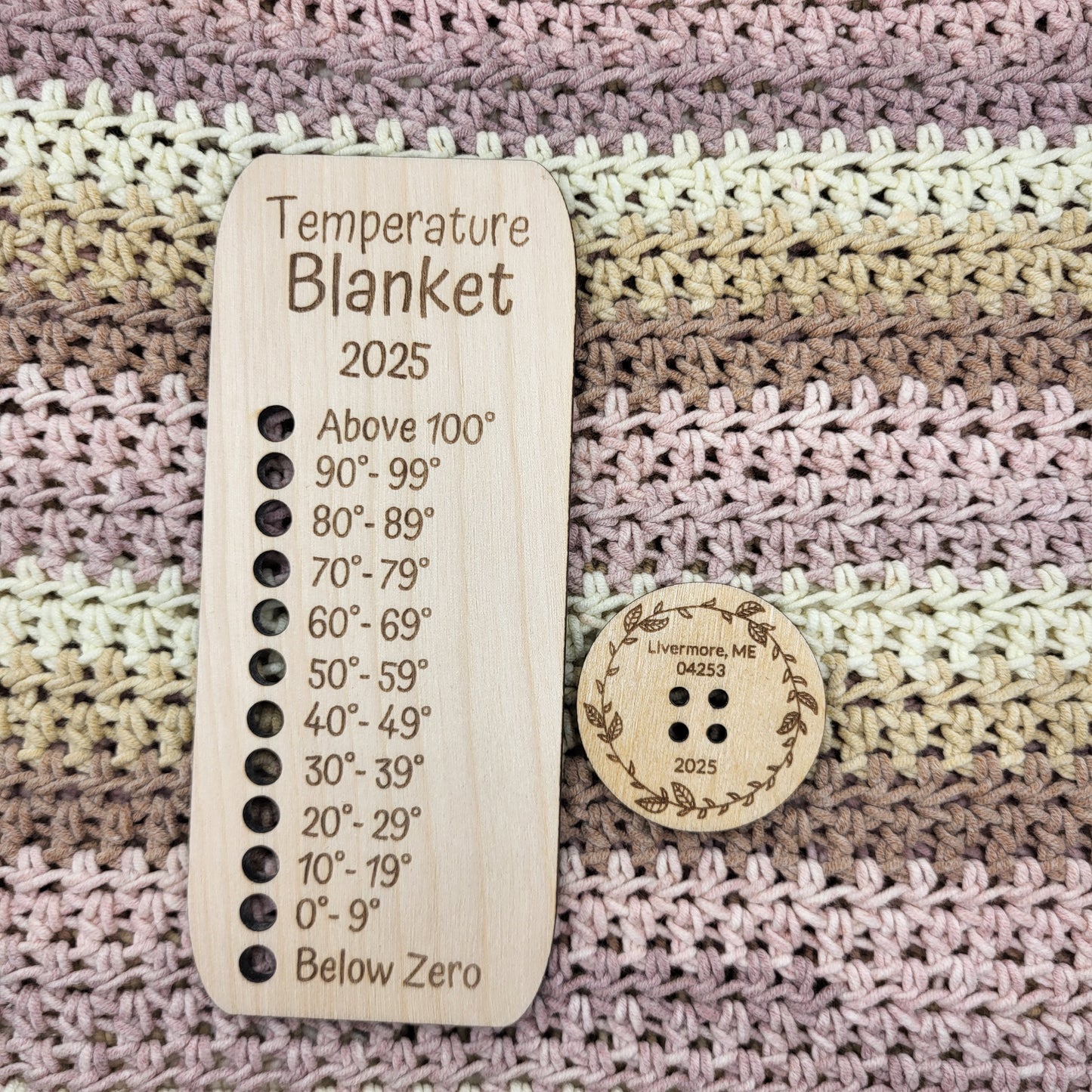 Temperature Blanket Color Chart