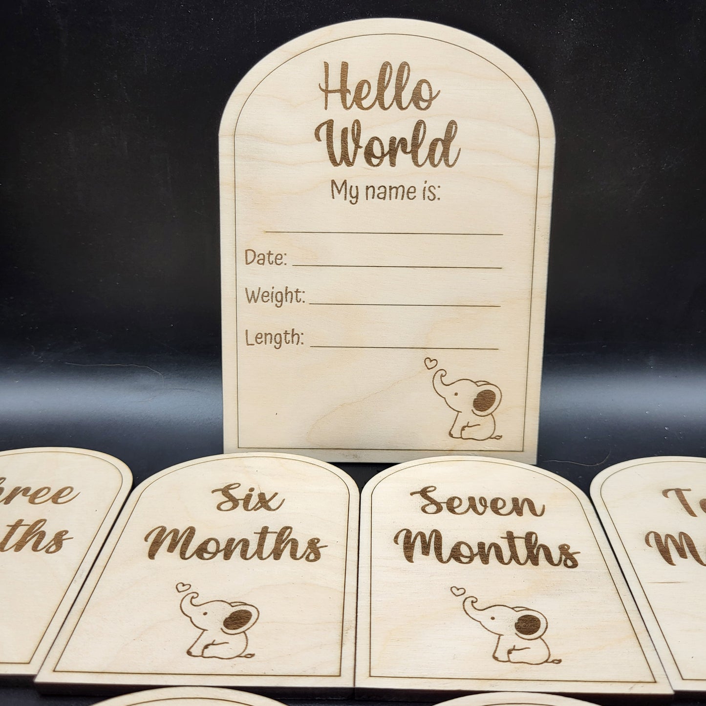 Baby Milestone Month Set Arch