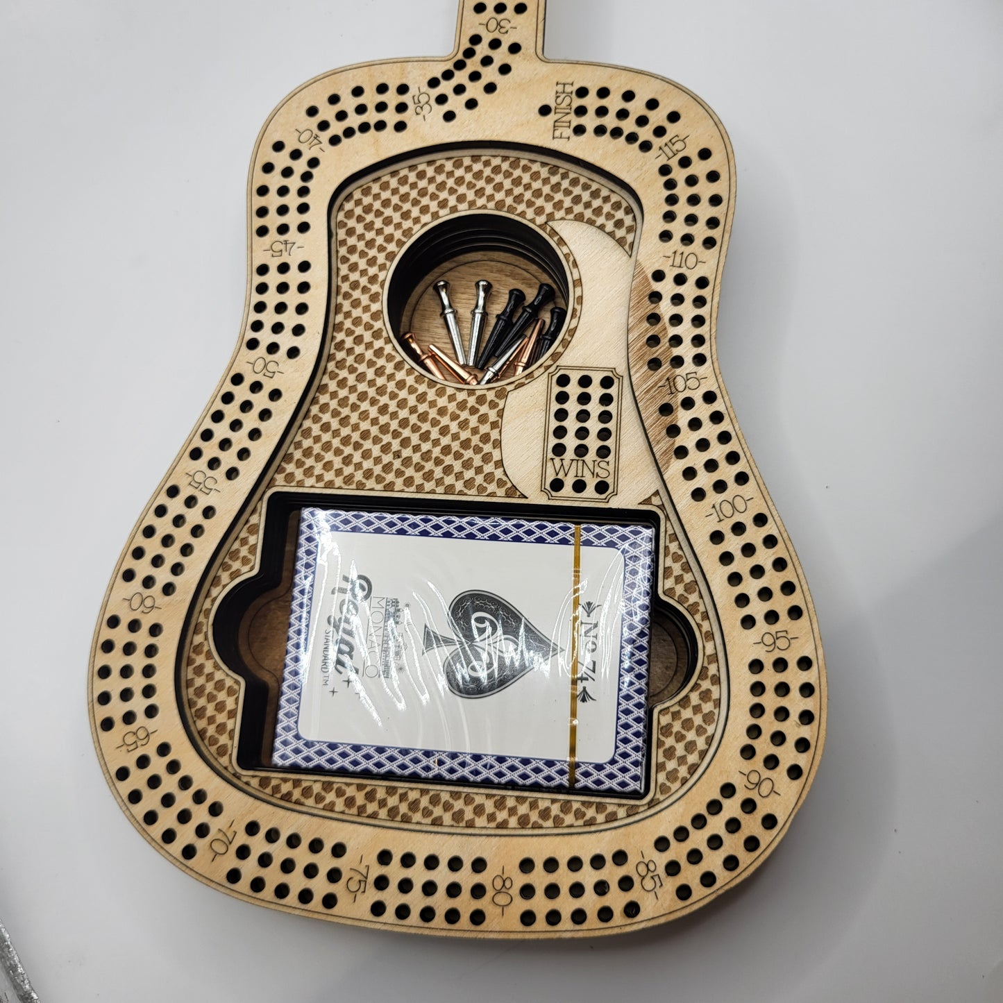 Guitar Cribbage Board