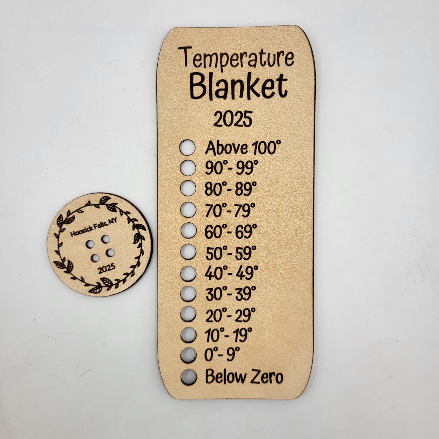 Temperature Blanket Color Chart