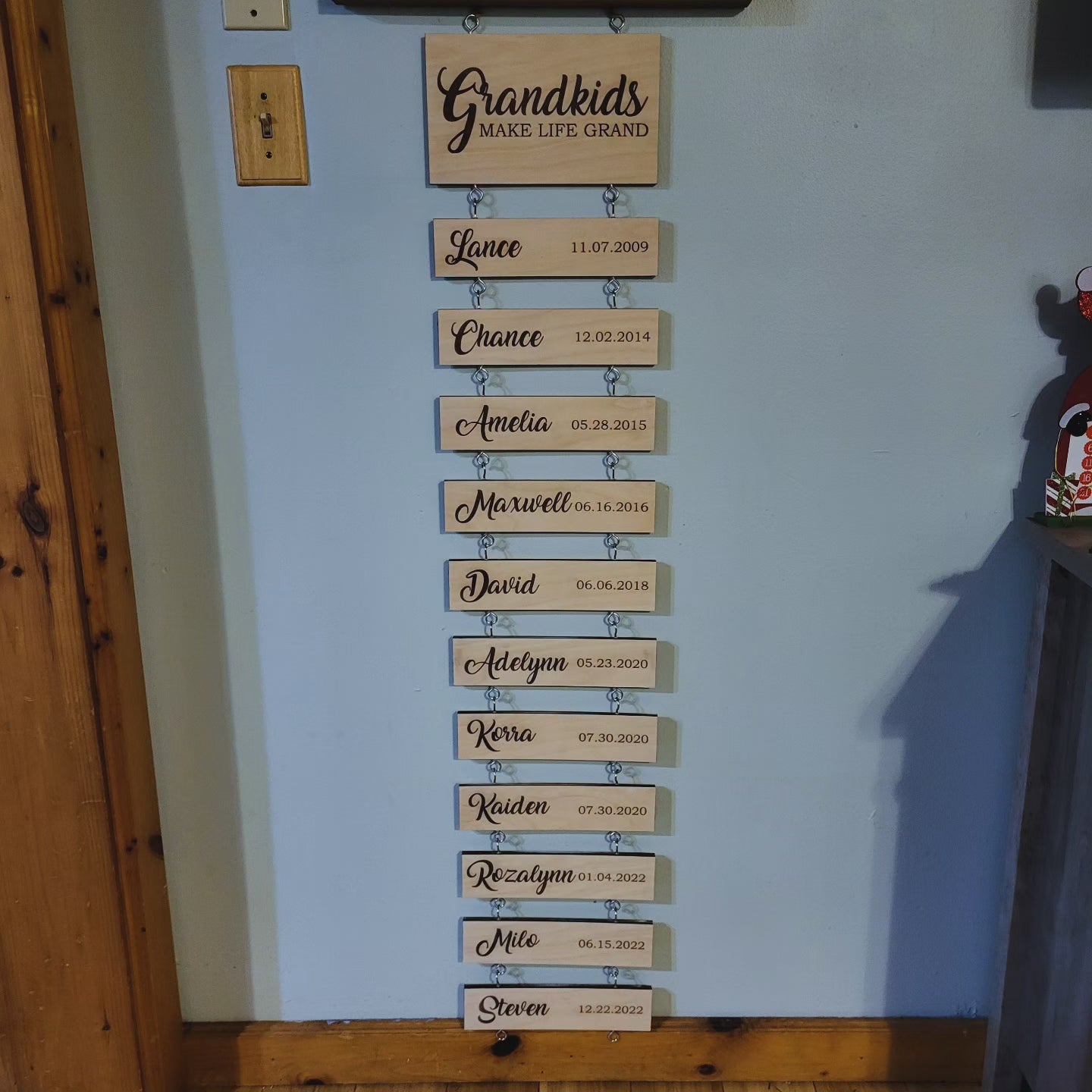 Grandkids Make Life Grand Hanging Sign
