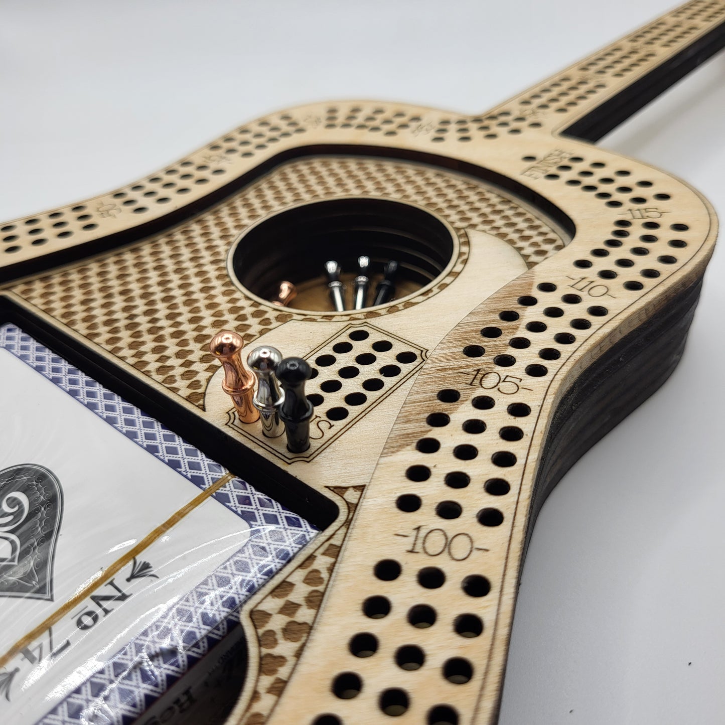 Guitar Cribbage Board