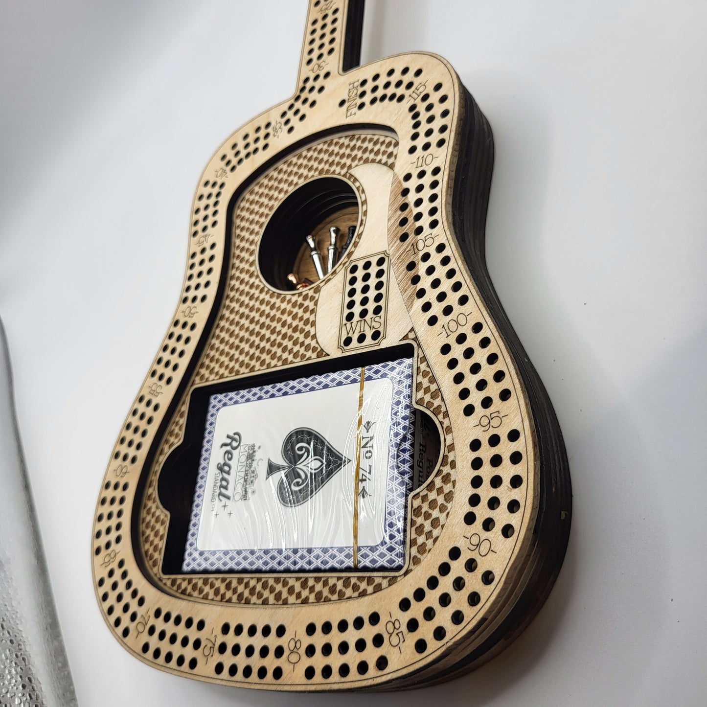 Guitar Cribbage Board