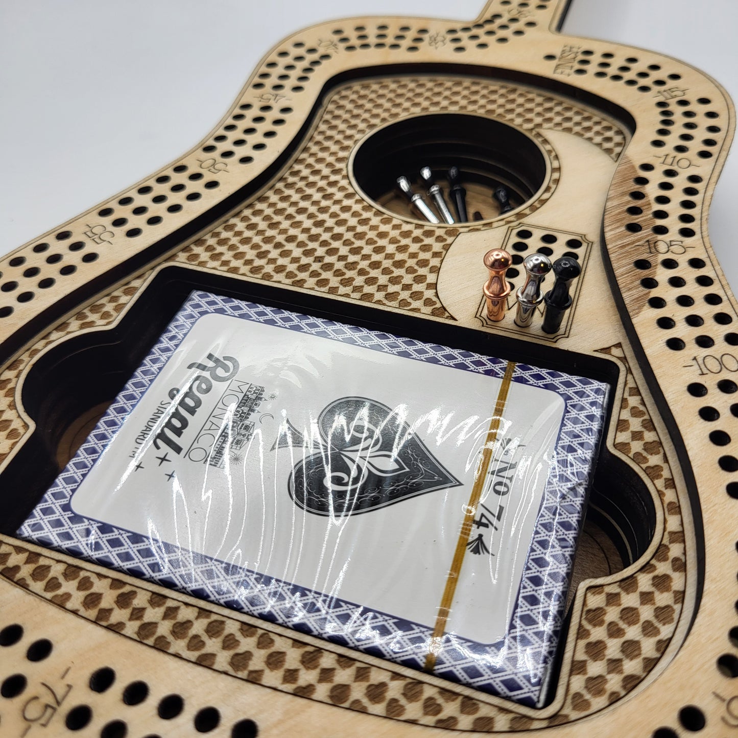 Guitar Cribbage Board