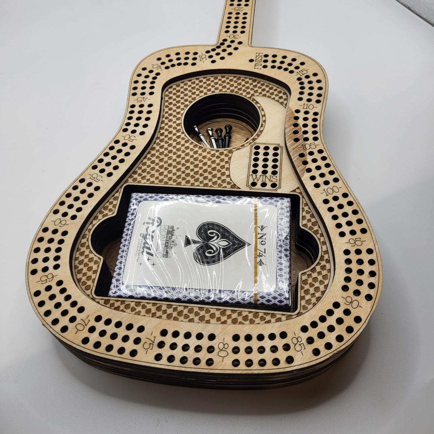 Guitar Cribbage Board