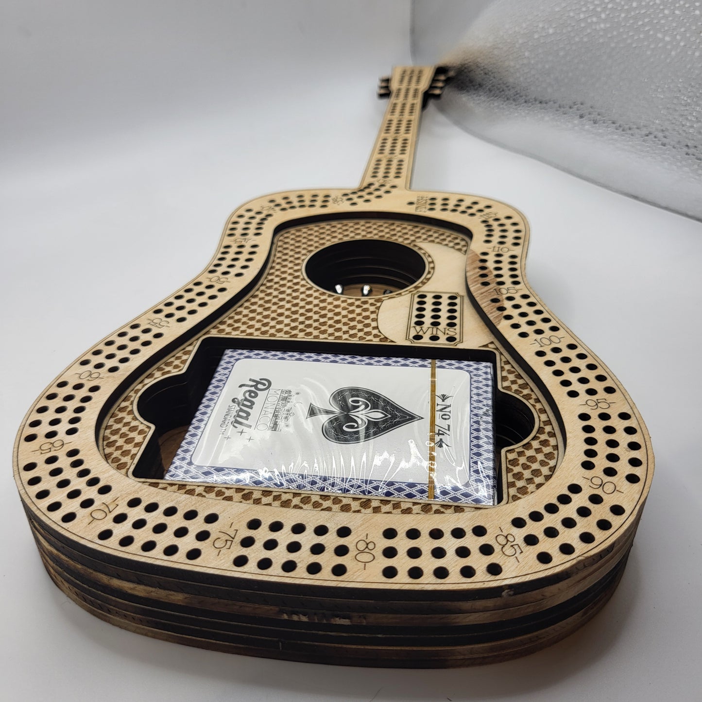 Guitar Cribbage Board