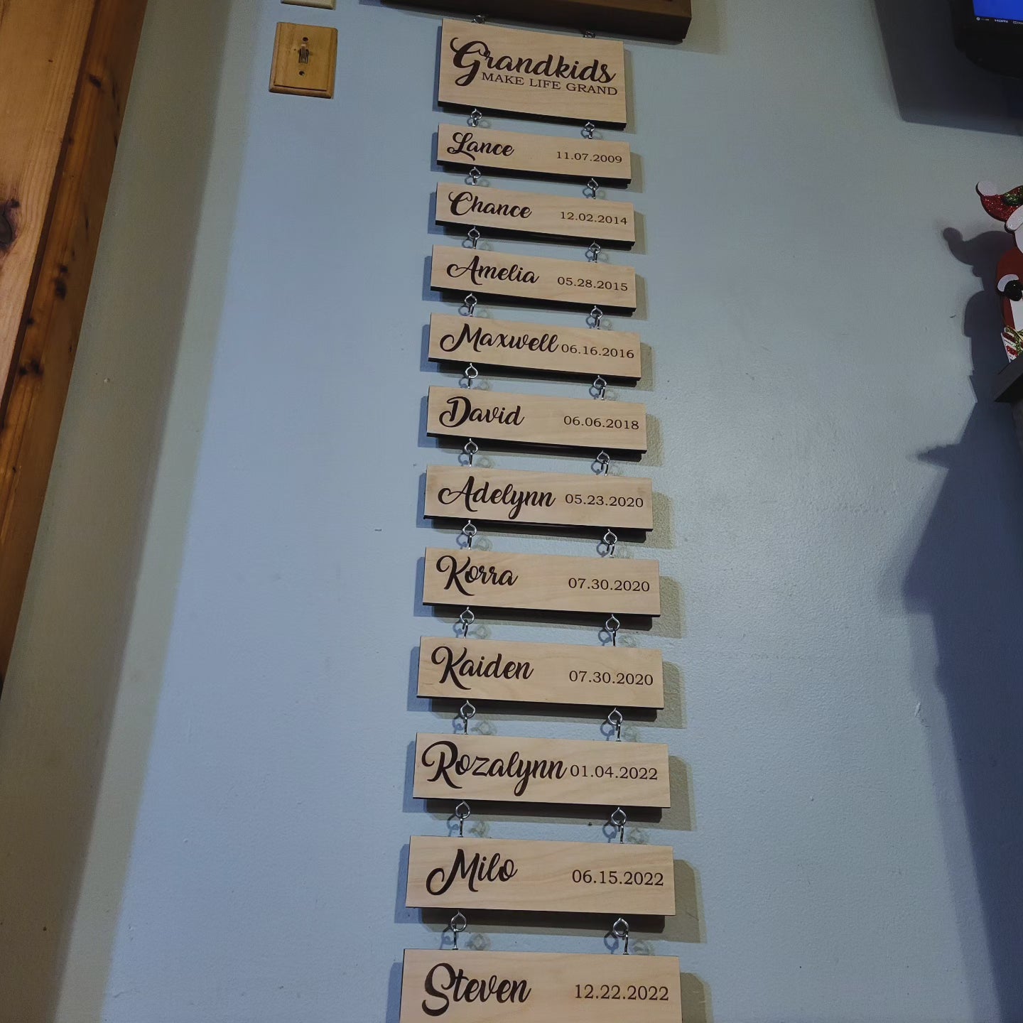 Grandkids Make Life Grand Hanging Sign