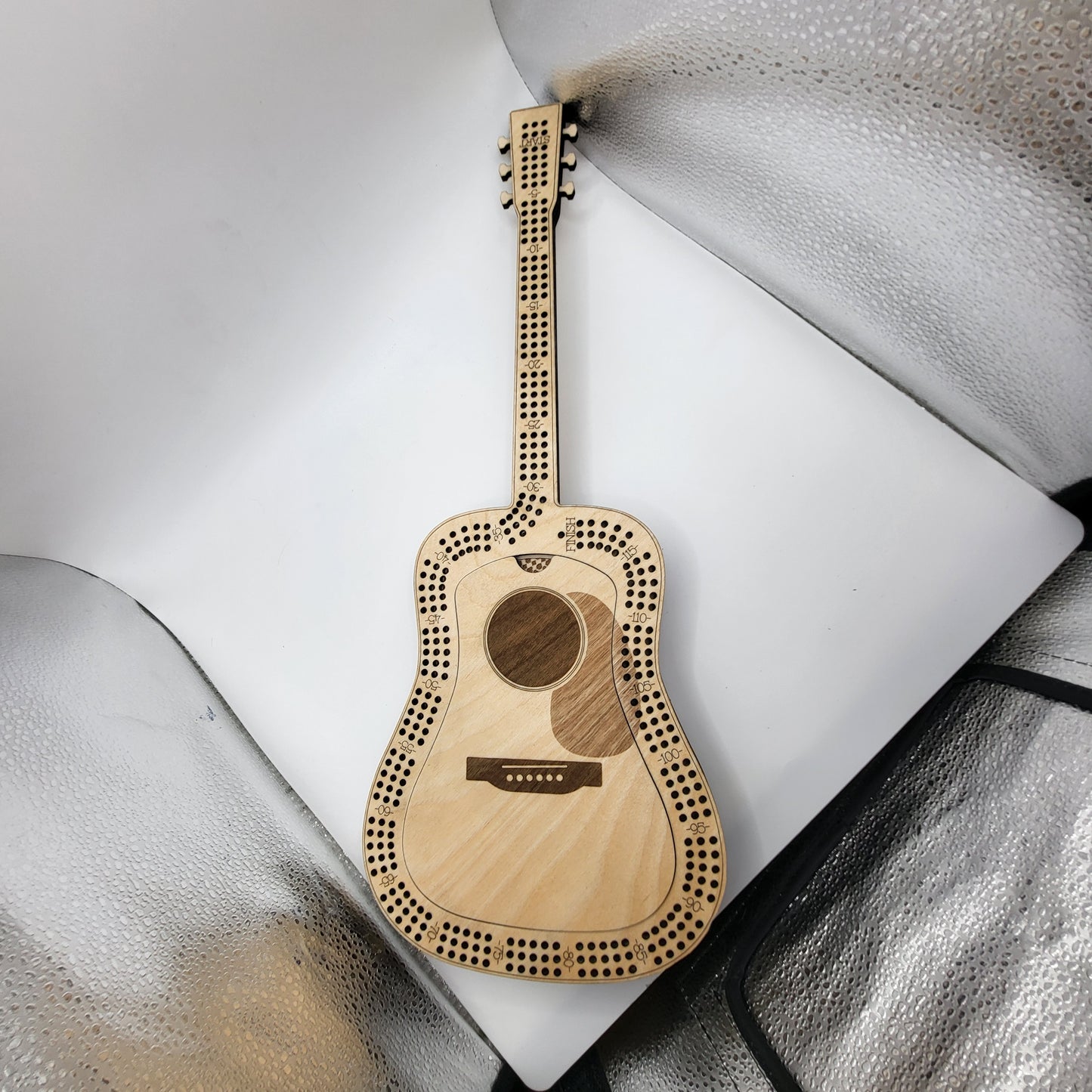 Guitar Cribbage Board
