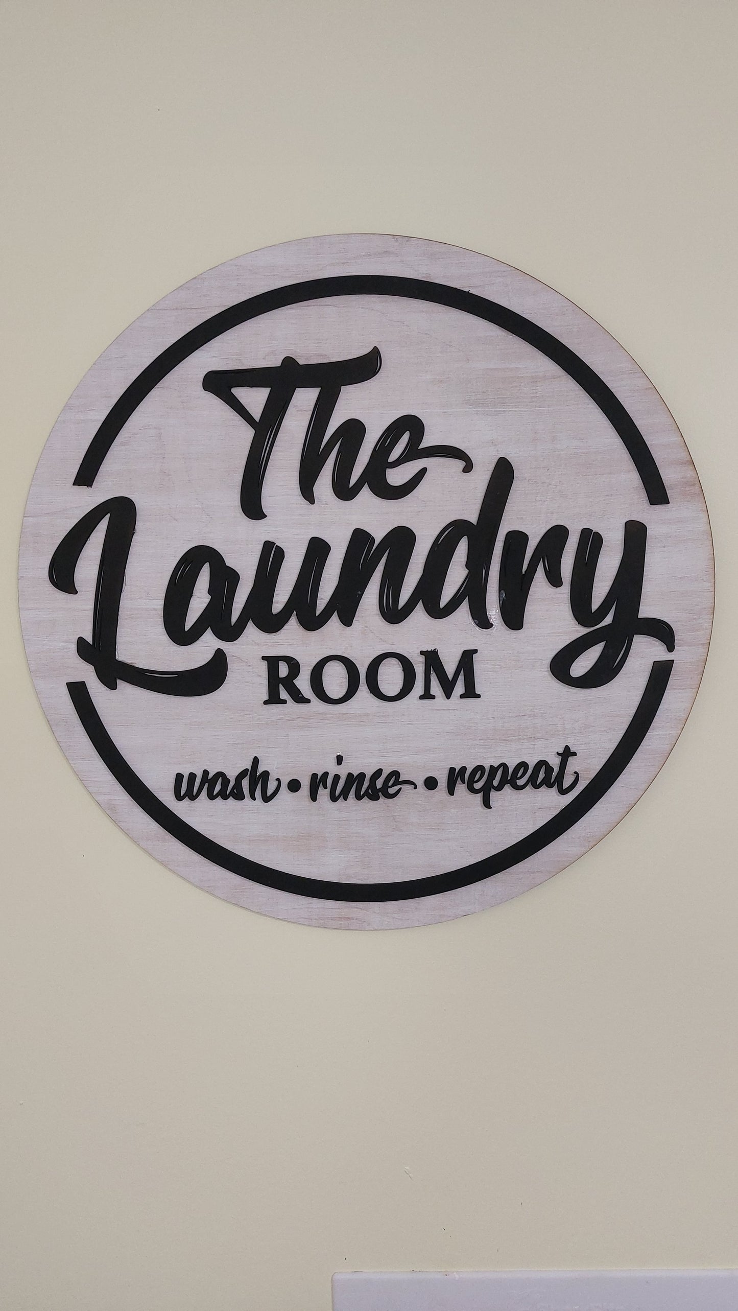 Laundry room sign