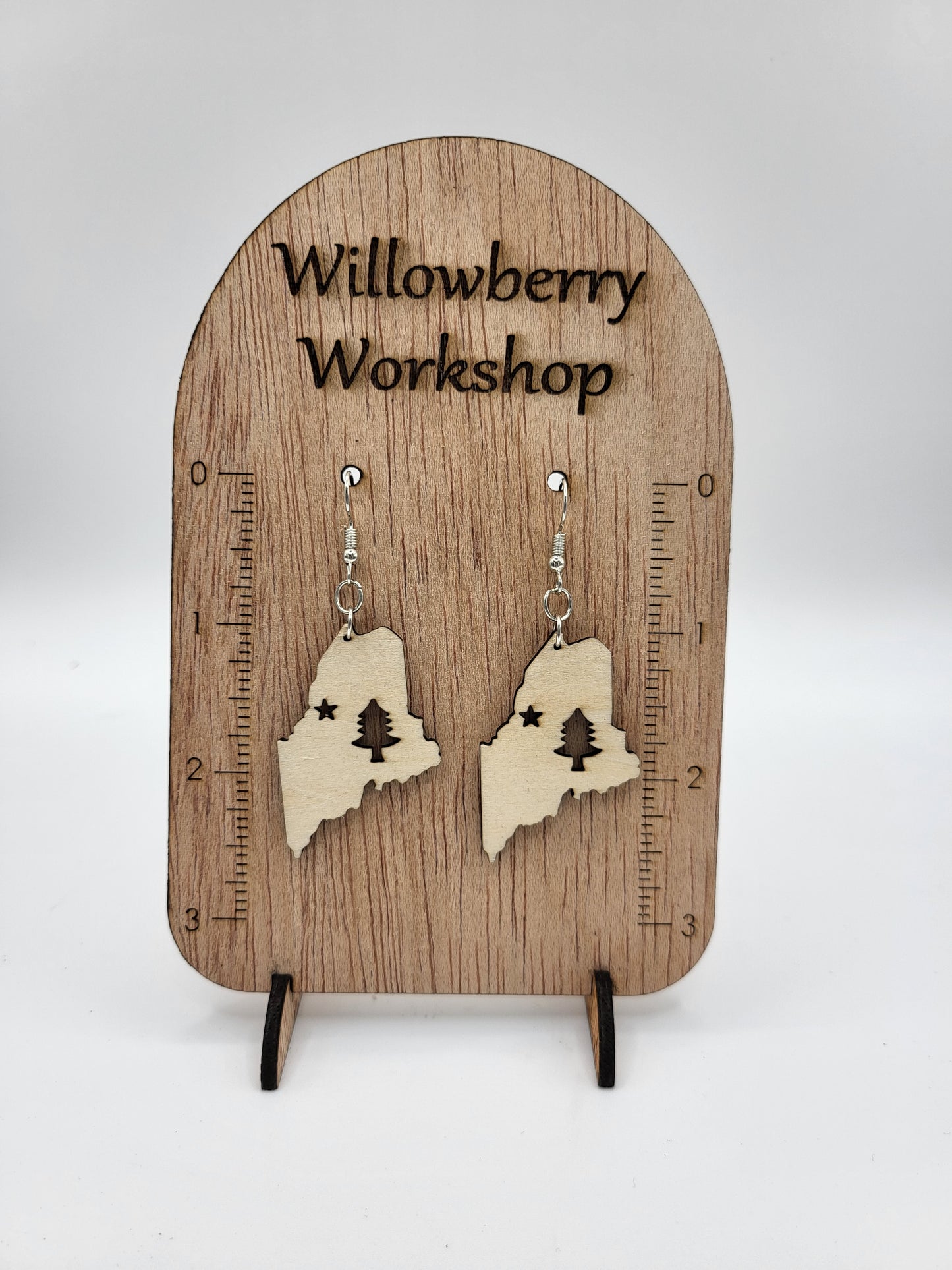 Maine Flag Earrings