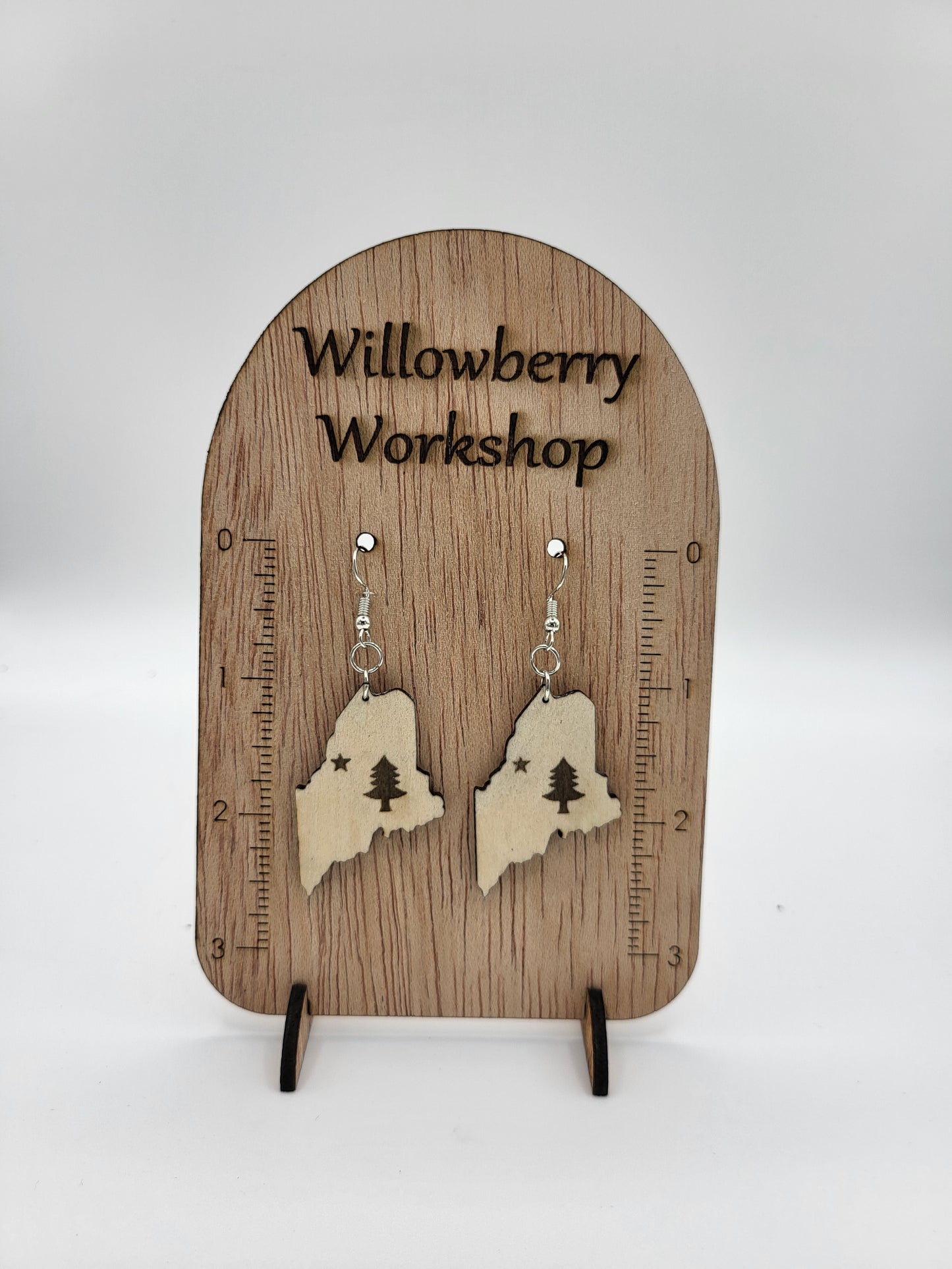 Maine Flag Earrings