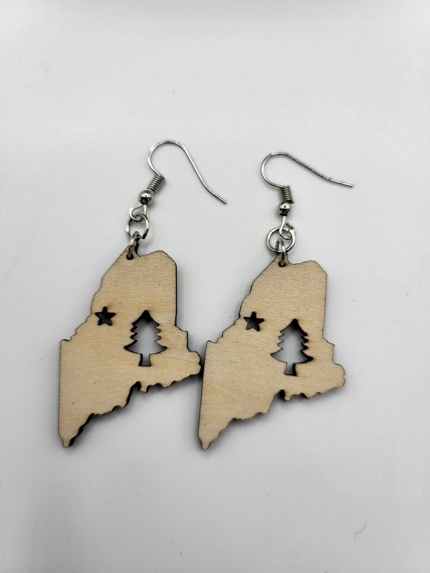 Maine Flag Earrings