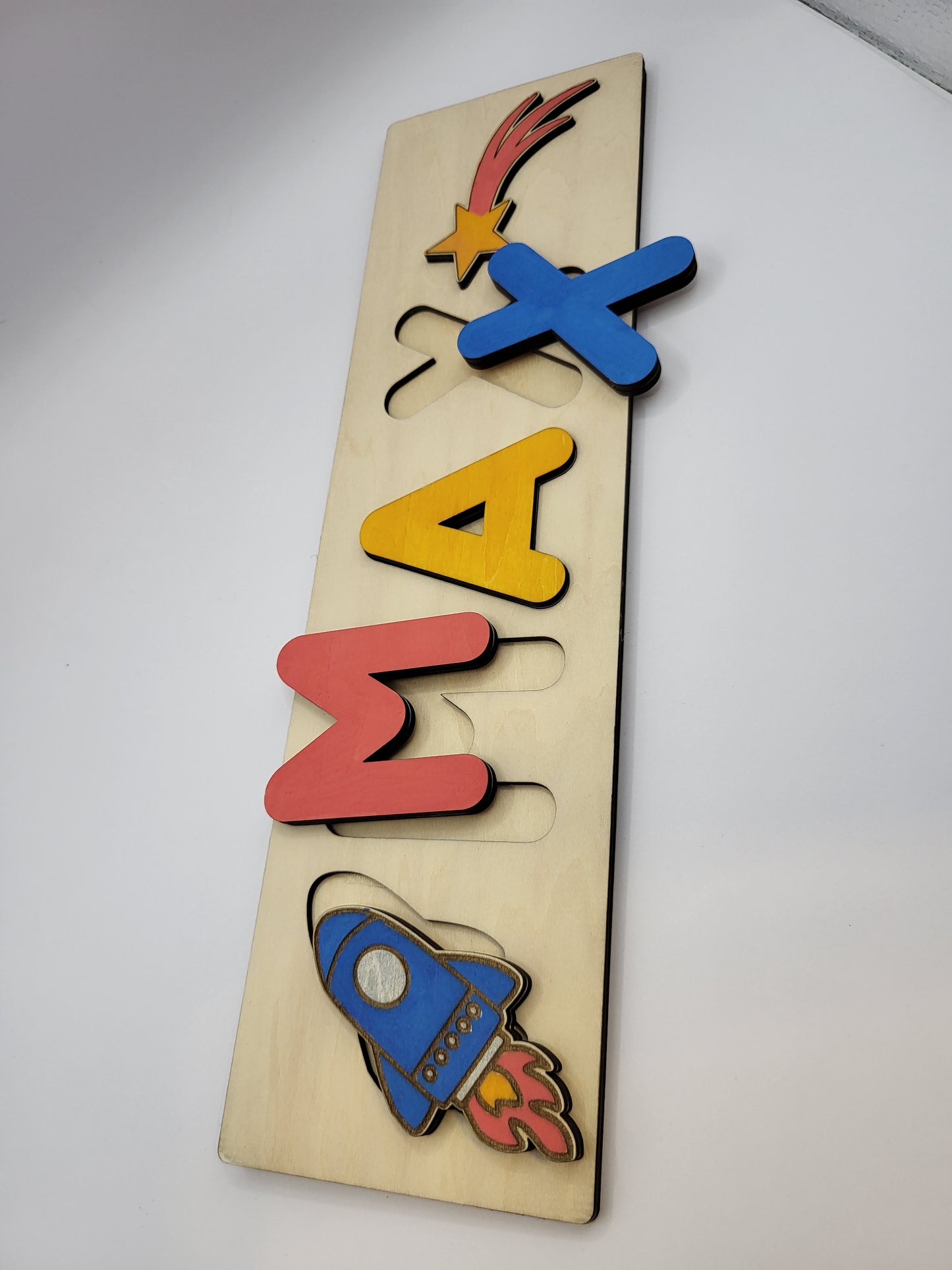 Puzzle name board