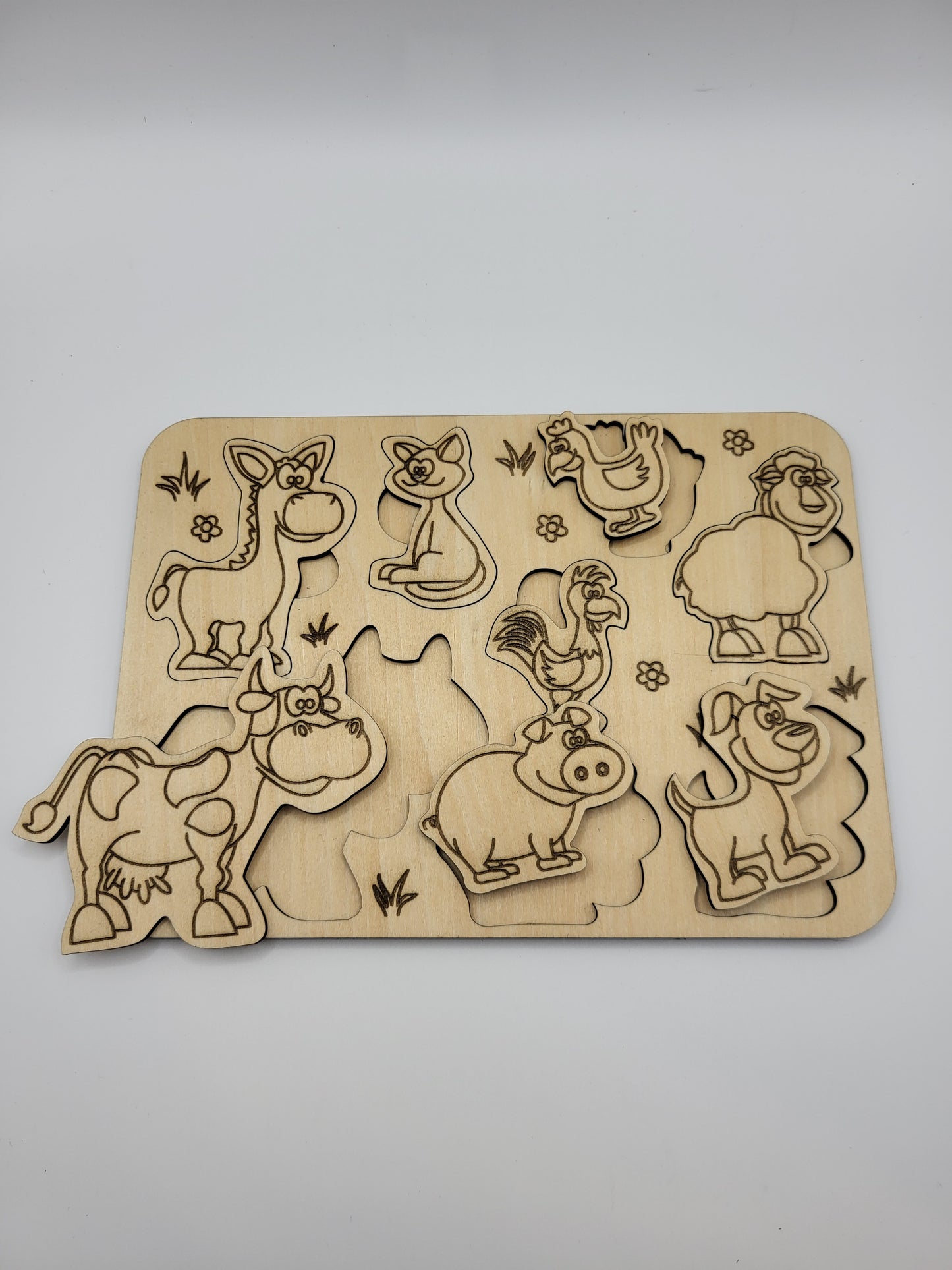 Farm animal puzzle