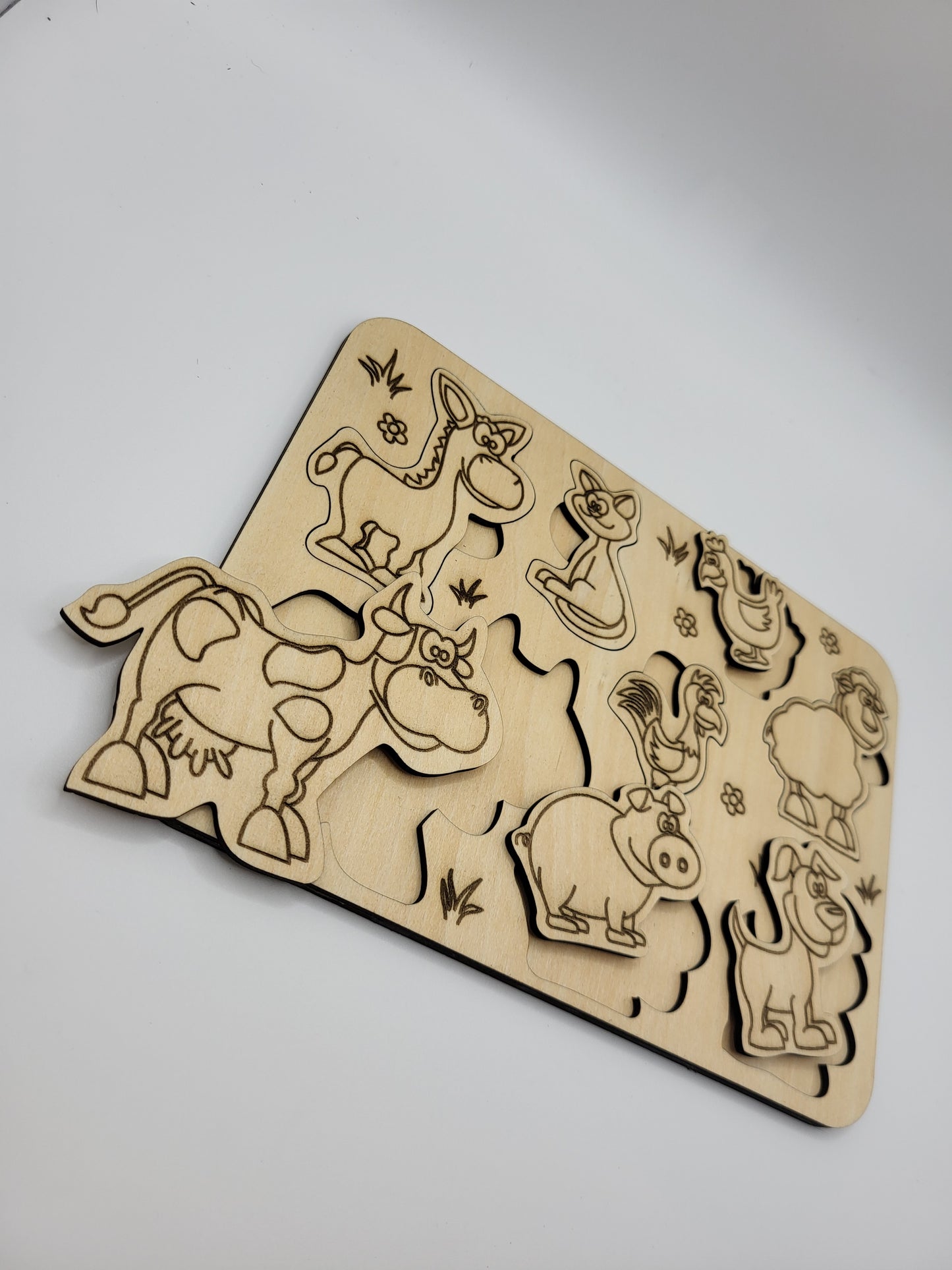 Farm animal puzzle