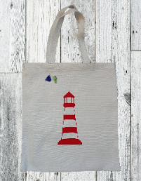Lighthouse canvas tote bag