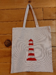 Lighthouse canvas tote bag