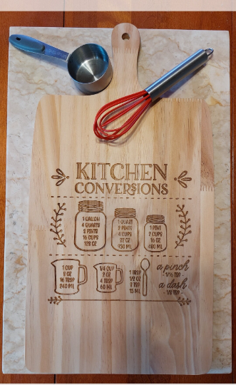 Kitchen Conversion Cutting board