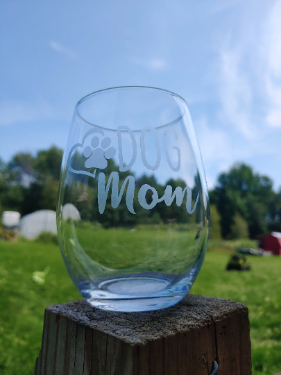Dog themed glassware