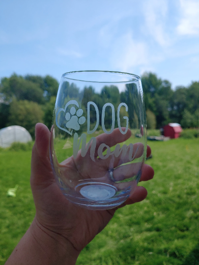 Dog themed glassware