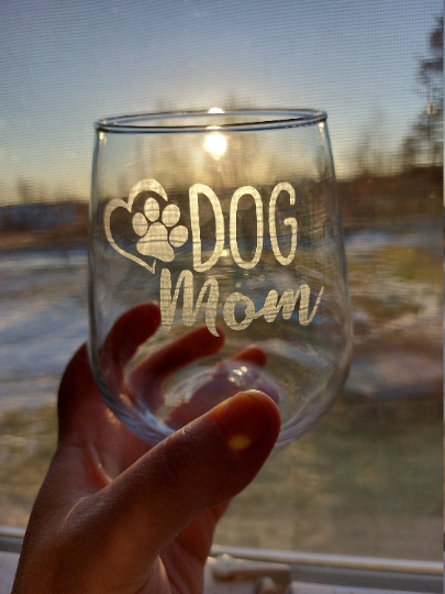 Dog themed glassware
