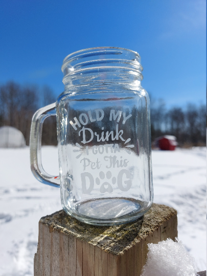 Dog themed glassware