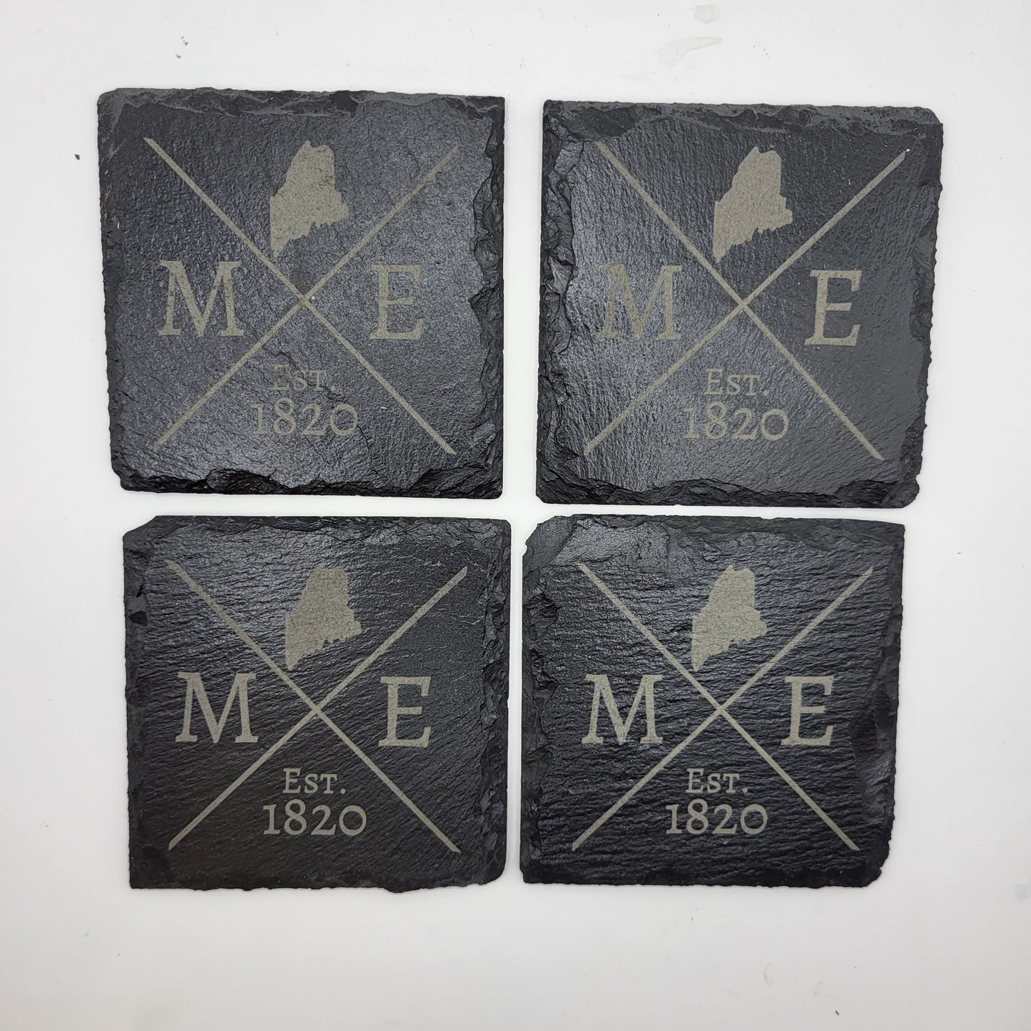 Maine themed slate coasters