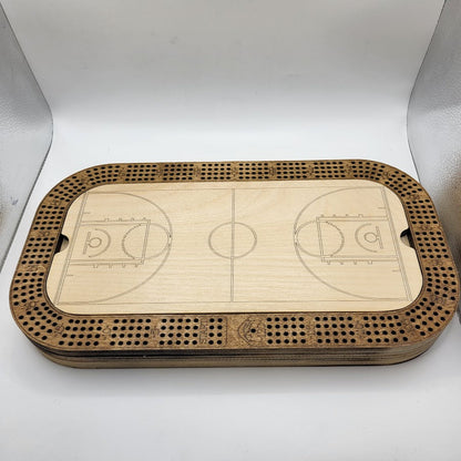 Basketball Court Cribbage Board2
