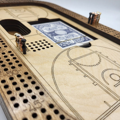 Basketball Court Cribbage Board2